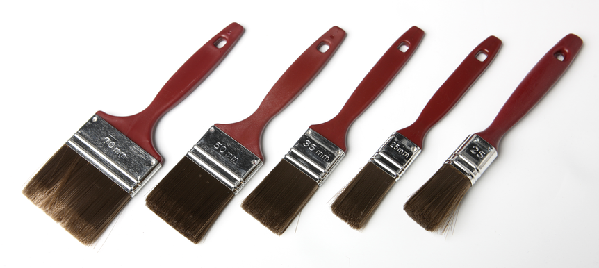 Penselsett Interior grå